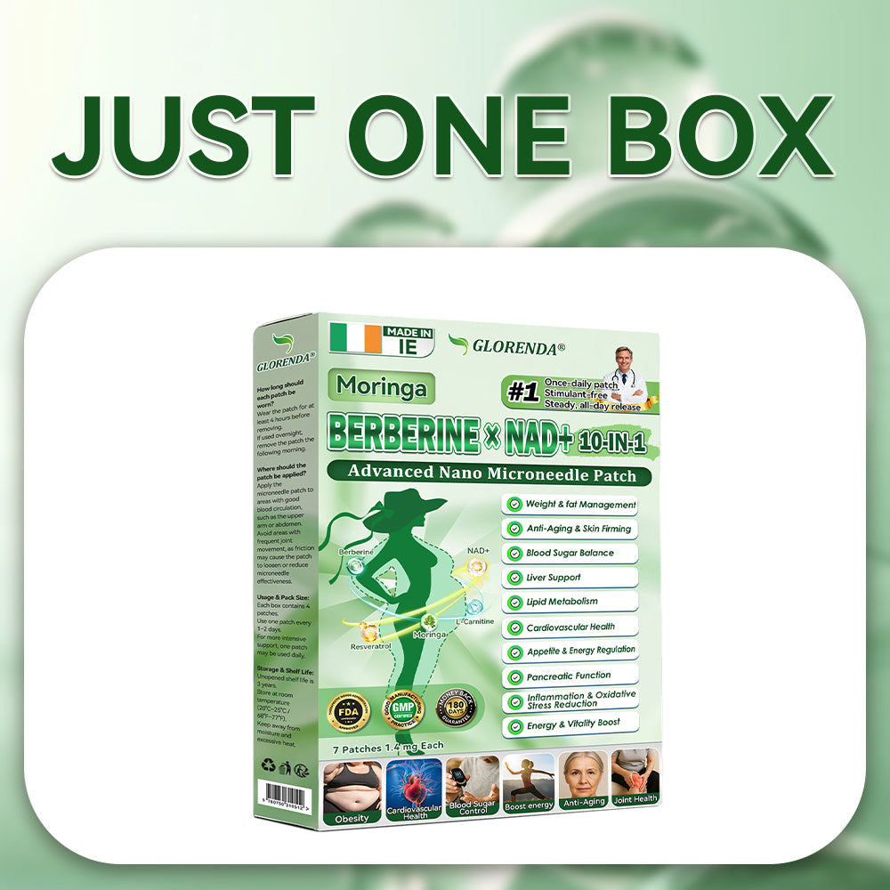 Official Store | GLORENDA Moringa Berberine NAD Plus Ten in One Advanced Nano Microneedle Patch