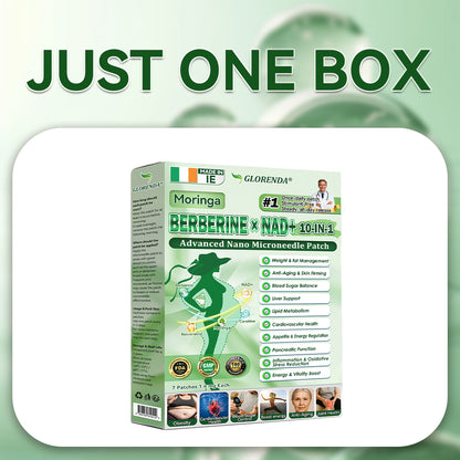 Official Store | GLORENDA Moringa Berberine NAD Plus Ten in One Advanced Nano Microneedle Patch