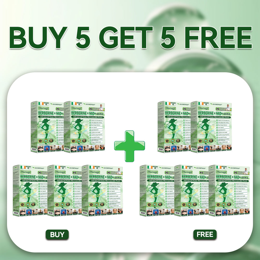 Official Store | GLORENDA Moringa Berberine NAD Plus Ten in One Advanced Nano Microneedle Patch