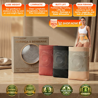 Official Brand Store | 💪💦PEARLMOON 2026 Moringa Berberine 4 In 1 Micro Particle Sculpting Fat Burn Shorts