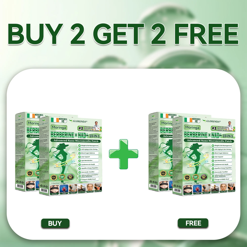 Official Store | GLORENDA Moringa Berberine NAD Plus Ten in One Advanced Nano Microneedle Patch